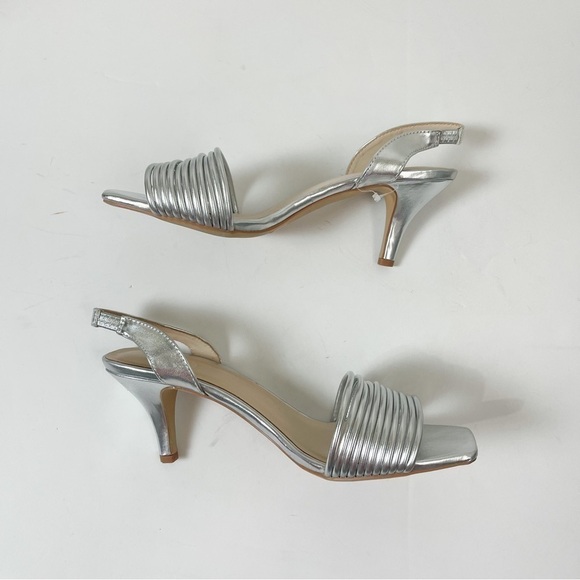 H HALSTON Hong Kong Sling Back Strappy Heel Sandals size 7 1/2 - Picture 5 of 8